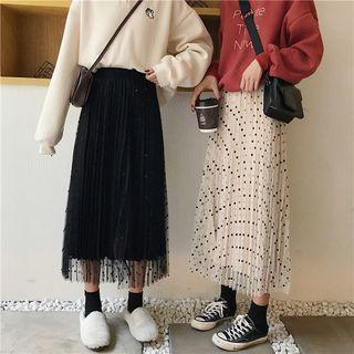 Reversible Midi Accordion Pleat Skirt