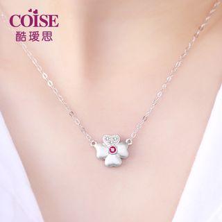S925 Sterling Silver Flower Necklace
