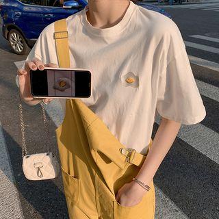 Egg Embroidered Short-sleeve T-shirt