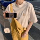 Egg Embroidered Short-sleeve T-shirt