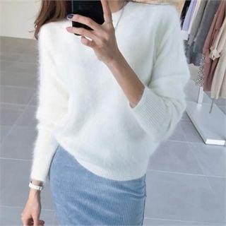 Crewneck Fluffy Sweater