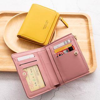 Zip Color Block Wallet