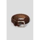 Square-buckle Braided Belt