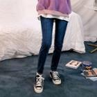Brushed Fleece Lined Slim-fit Jeans