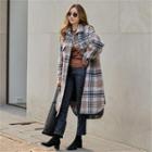 Quilted Plaid Long Shirt