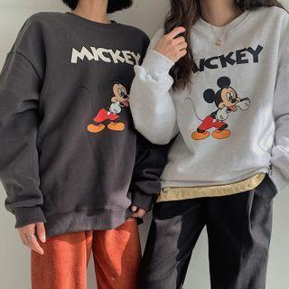 Mickey Mouse Printed Pullover