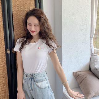 Moon Short-sleeve Slim-fit T-shirt