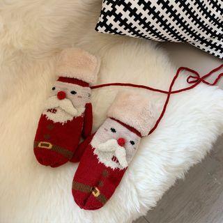 Christmas Santa Mittens