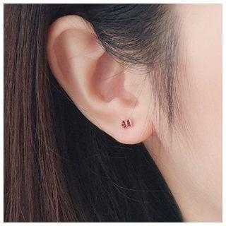 925 Sterling Silver Bow Earring Earrings - One Size