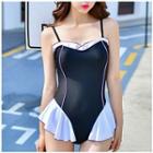 Piped Frill Trim Swimsuit