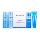 Laneige - Moisture Care Trial Kit: Skin Refiner 25ml + Emulsion 25ml + Water Bank Essence Ex 10ml + Water Bank Gel Cream 10ml 4pcs