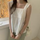 Bow Square-neck Tank Top