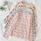 Long-sleeve Floral Top (various Designs)