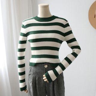 Cropped Striped Sweater