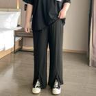 Slit Loose Fit Pants (various Designs)