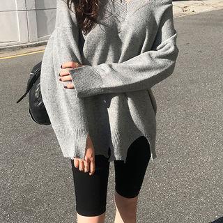 Band-waist Shorts Black - One Size