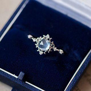 Sterling Silver Gemstone Ring Silver - One Size