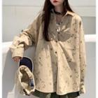 Dog Pattern Long-sleeve Shirt