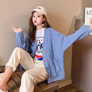 Knit Plain Sweater Jacket