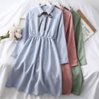 A-line Shirtdress With Tie