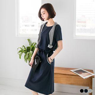 Drawstring Pocket Dress