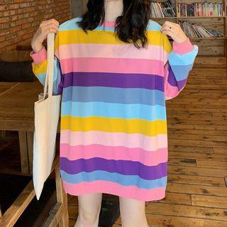 Rainbow Stripe Sweatshirt