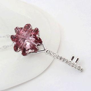 Swarovski Elements Key Pendant Necklace