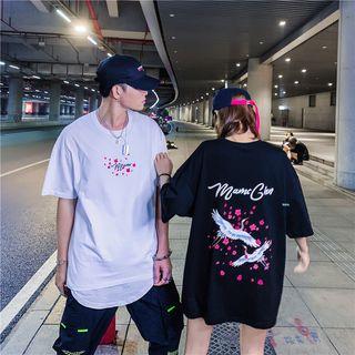 Crane Printed Short-sleeve T-shirt
