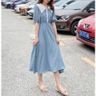 Short-sleeve Collar Dress