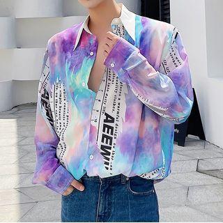 Panel Tie-dyed Shirt