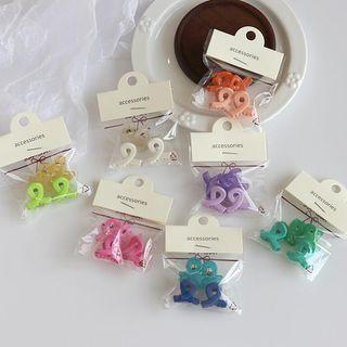 Set Of 4: Plain Hair Claw
