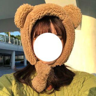 Bear Ear Earmuffs Cap