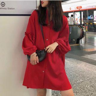 Plain Buttoned Dress