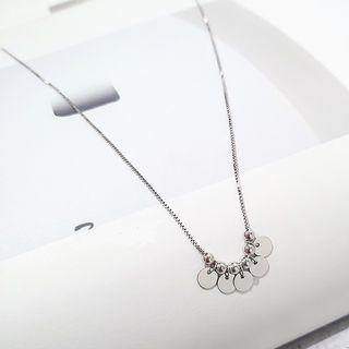 Mini Disc Necklace As Shown In Figure - One Size