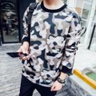 Long Sleeved Camouflage Pullover