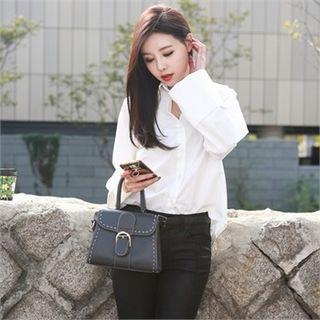 Wide-sleeve Cotton Shirt