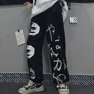 Printed Loose Fit Jogger Pants