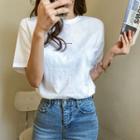 No Promise Printed Cotton T-shirt
