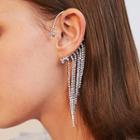 Alloy Fringed Earring 1 Pair - As Shown In Figure - One Size