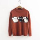 Cat Mock-neck Sweater
