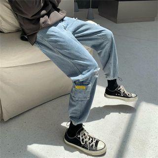 Bungee Cord Cargo Jeans