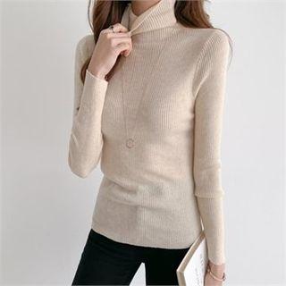 Wool-blend Slim-fit Knit Top