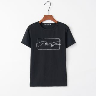 Arms Print Short-sleeve T-shirt