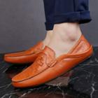 Genuine Leather Woven Loafers
