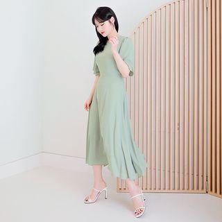 [lovb] Flared Monotone Long Dress