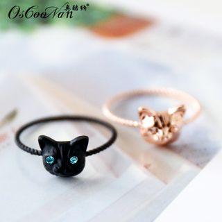 Cat Embellished Ring