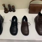 Lace-up Faux-leather Casual Shoes