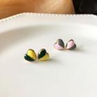 Heart Two-tone Glaze Earring