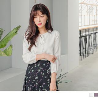 Plain Lace Trim Panel Top