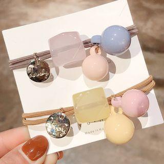 Ball & Disc Charm Hair Tie